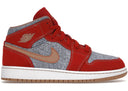 Jordan 1 Mid Denim Red Gs - Unmatched Kicks - Sneakers