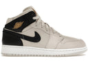 Jordan 1 Mid Light Bone Metallic Gold Black Gs - Unmatched Kicks - Sneakers