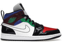 Jordan 1 Mid Se Black White Multi - Color Womens - Unmatched Kicks - Sneakers