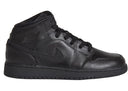 Jordan 1 Mid Triple Black 2015 Gs - Unmatched Kicks - Sneakers