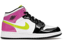 Jordan 1 Mid White Black Cyber Pink Gs - Unmatched Kicks - Sneakers