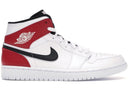 Jordan 1 Mid White Black Gym Red - Unmatched Kicks - Sneakers