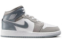 Jordan 1 Mid White Medium Cool Grey Gs - Unmatched Kicks - Sneakers