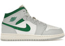 Jordan 1 Mid White Pure Platinum Pine Green Gs - Unmatched Kicks - Sneakers