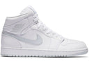 Jordan 1 Mid White Pure Platinum Swoosh - Unmatched Kicks - Sneakers