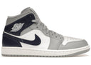 Jordan 1 Mid Wolf Grey Midnight Navy - Unmatched Kicks - Sneakers