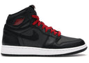 Jordan 1 Retro High Black Satin Gym Red Black Gs - Unmatched Kicks - Sneakers