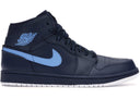 Jordan 1 Retro Mid Obsidian University Blue - Unmatched Kicks - Sneakers