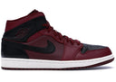 Jordan 1 Retro Mid Team Red Black - Unmatched Kicks - Sneakers