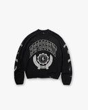 Legacy Crest Long Sleeve T-Shirt - Stained Black - Unmatched Kicks - REPRESENT