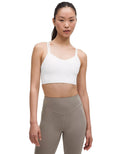 Like a Cloud Longline Bra Light Support White - Unmatched Kicks - LULULEMON