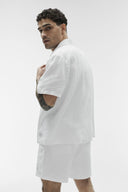 Linen Days Short Sleeve Button Up White - Unmatched Kicks-ALO