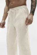 Linen Days Straight Leg Pant Bone - Unmatched Kicks-ALO