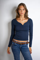 Long-sleeve Chester T-shirt - Unmatched Supply-SUBDUED