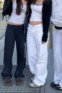 Low waist pants - Unmatched Supply-SUBDUED