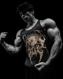Men’s Bodybuilding stringer whiter - Unmatched Supply-Breathedivinity