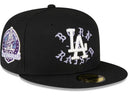 Men's Los Angeles Dodgers New Era Black Born X Raised 59FIFTY Fitted Hat - Unmatched Kicks - new era caps