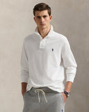 Mesh Long - Sleeve Polo Shirt – All Fits White - Unmatched Kicks - ralph lauren