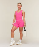 Mesh Sleeveless Tank with Shelf regular Energy Pink - Unmatched Supply-GYMSHARK