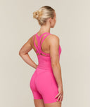 Mesh Sleeveless Tank with Shelf regular Energy Pink - Unmatched Supply-GYMSHARK