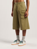 Military Patch Bermuda Shorts - Unmatched Kicks - Palm Angeles