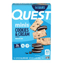 Mini Cookies & Cream Protein Bars - Unmatched Kicks-Quest Protein Bars