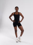 Mirror Tank - Black - Unmatched Supply-Women's 2 in 1 Seamless Tank