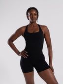 Mirror Tank - Black - Unmatched Supply-Women's 2 in 1 Seamless Tank