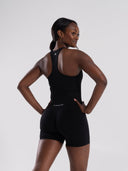 Mirror Tank - Black - Unmatched Supply-Women's 2 in 1 Seamless Tank