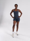 Mirror Tank - Dusty Navy - Unmatched Supply-Women's 2 in 1 Seamless Tank