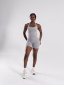 Mirror Tank - LT Heather - Unmatched Supply-Women's 2 in 1 Seamless Tank