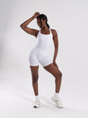 Mirror Tank - White - Unmatched Supply-Women's 2 in 1 Seamless Tank