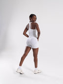 Mirror Tank - White - Unmatched Supply-Women's 2 in 1 Seamless Tank