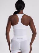 Mirror Tank - White - Unmatched Supply-Women's 2 in 1 Seamless Tank
