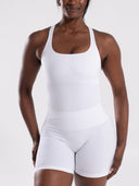 Mirror Tank - White - Unmatched Supply-Women's 2 in 1 Seamless Tank