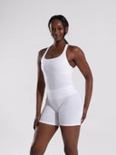 Mirror Tank - White - Unmatched Supply-Women's 2 in 1 Seamless Tank