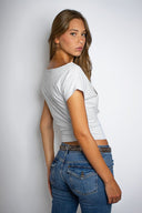 New York wide neck t-shirt - Unmatched Supply-SUBDUED
