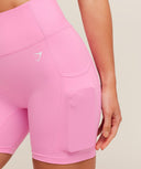 Pocket Shorts Focus Pink - Unmatched Kicks - GYMSHARK