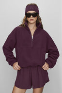 Polar Fleece Retreat Cover Up - Rich Bordeaux - Unmatched Supply-ALO