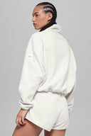 Polar Fleece Retreat Cover Up - White Heather Grey - Unmatched Supply-ALO