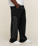 Power Seasonals Oversized Pants oversized fit Black/Wash - Unmatched Supply-GYMSHARK