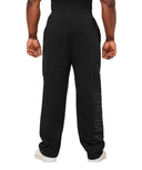Power Straight Leg Pants oversized fit GS Black/GS Asphalt Grey - Unmatched Kicks - GYMSHARK