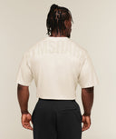 Power T-Shirt oversized fit Bros Chalk Marl - Unmatched Supply-GYMSHARK