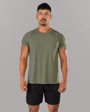 Proflex Tee - Tactical Olive - Unmatched Kicks - Alphalete