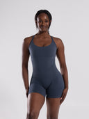 Pump Bodysuit - Dusty Navy - Unmatched Supply-Women's Seamless Bodysuit