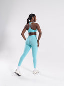 Pump High Rise Legging - Aqua Blue - Unmatched Supply-Women's Seamless Legging