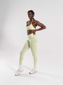 Pump High Rise Legging - Citrus Frost - Unmatched Supply-Women's Seamless Legging