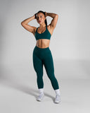 Pump High Rise Legging - Dark Teal - Unmatched Supply-Women's Seamless Legging