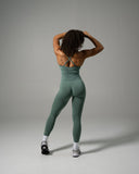 Pump High Rise Legging - Juniper Green - Unmatched Supply-Women's Seamless Legging