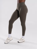 Pump High Rise Legging - Khaki - Unmatched Supply-Women's Seamless Legging